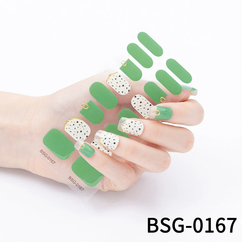 Semicured Gel Nail Sticker Kit