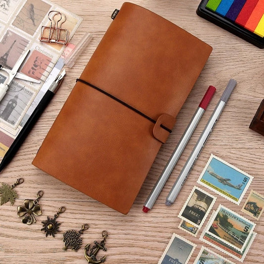 Timeless Elegance: Retro Portable Leather Diary Notebook