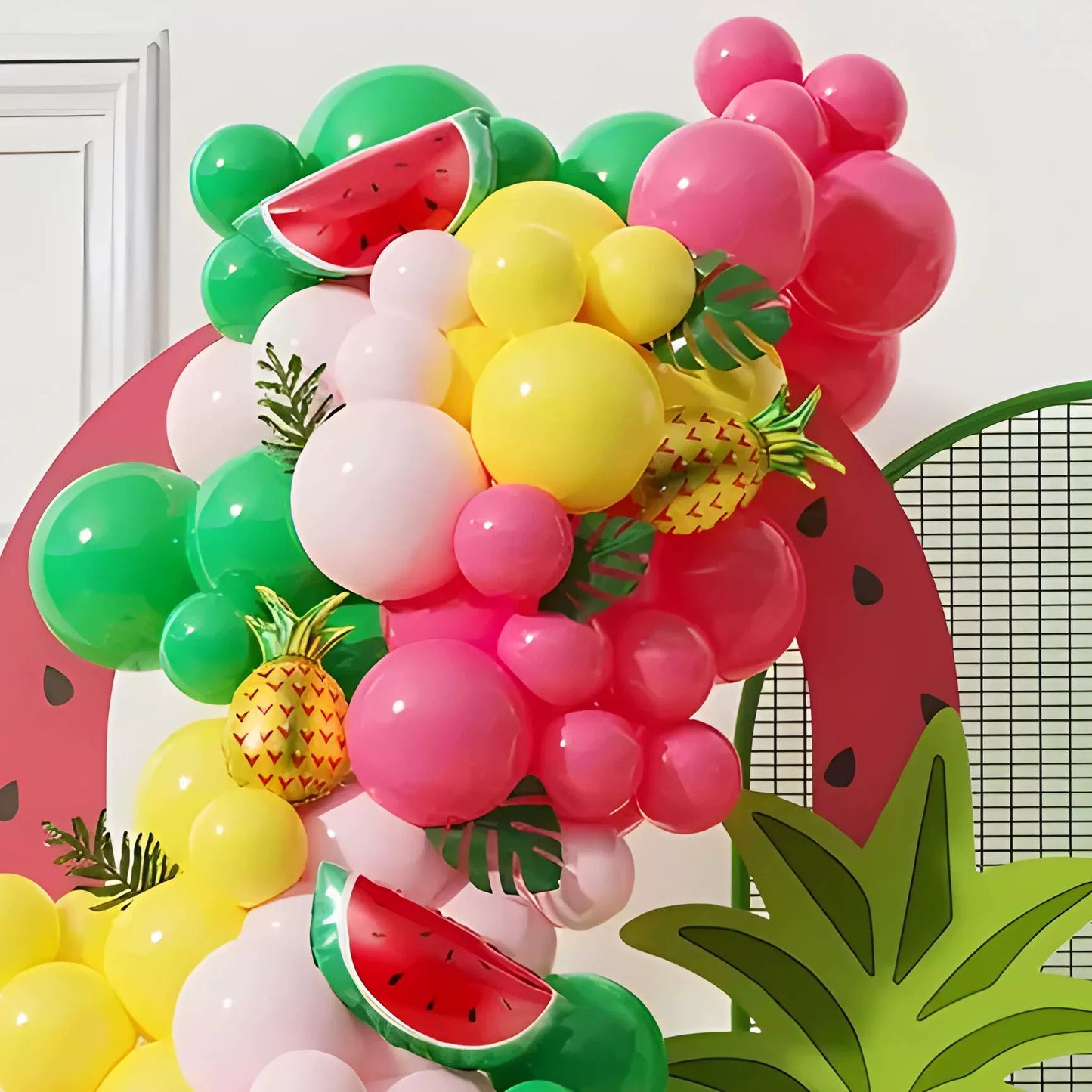 120 Pcs Tropical Balloon Wreath Arch Set - Hawaiian Beach Theme