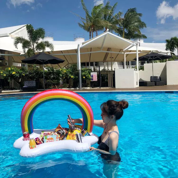 Inflatable Water Floating Tray - Ultimate Poolside Drink Holder