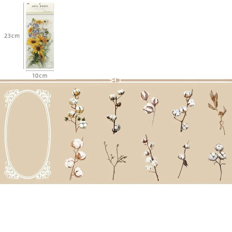 Captivating Pressed Flower Sticker Pack: Elevate Your Creativity with Nature's Beauty