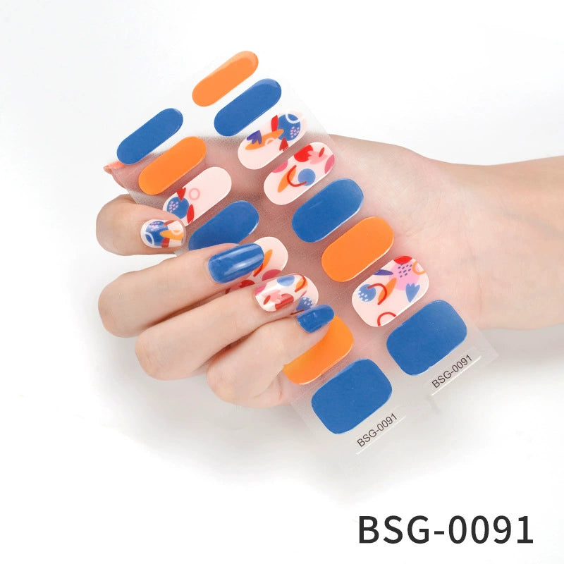 Semicured Gel Nail Sticker Kit