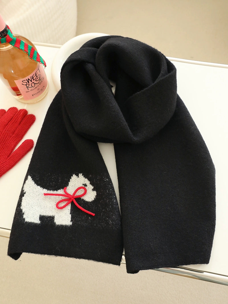 Super Beautiful Handmade Bow Winter Limited Warm Scarf