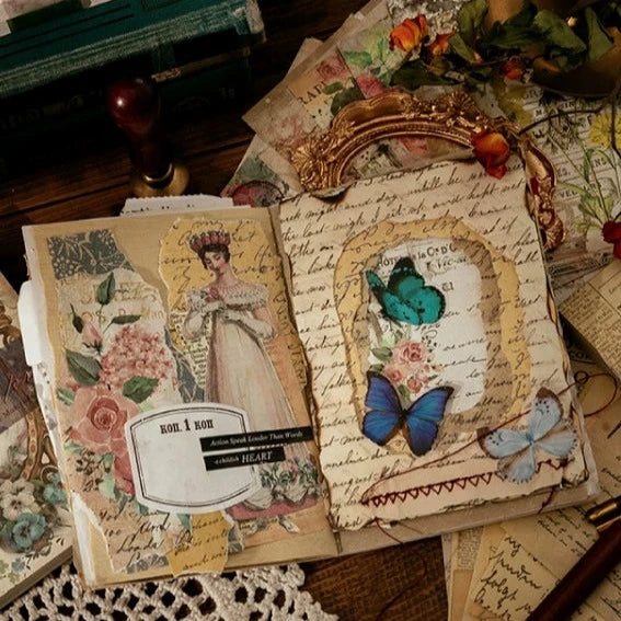 Vintage Mosaic - Artfully Crafted Paper Sheets for Endless Creativity