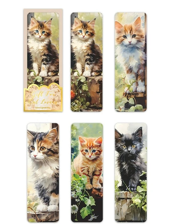 Cute Cat Theme Handbook Bookmark