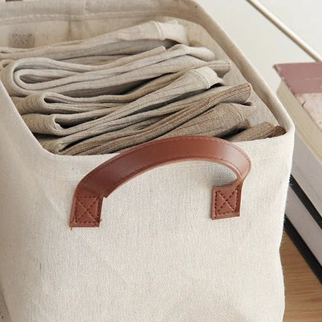 Cotton Linen Storage Basket