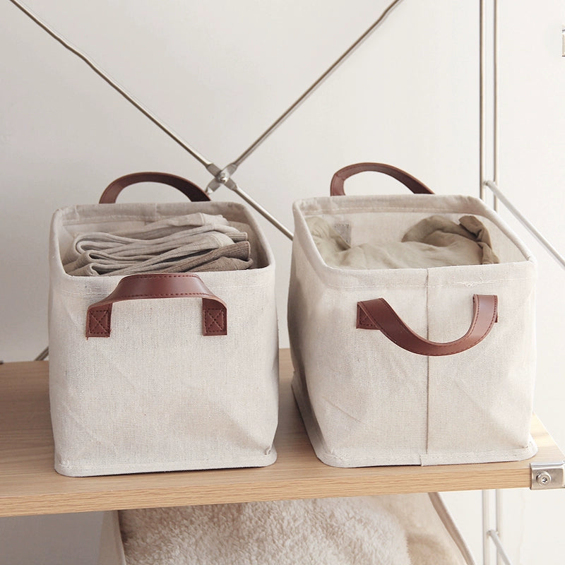 Cotton Linen Storage Basket