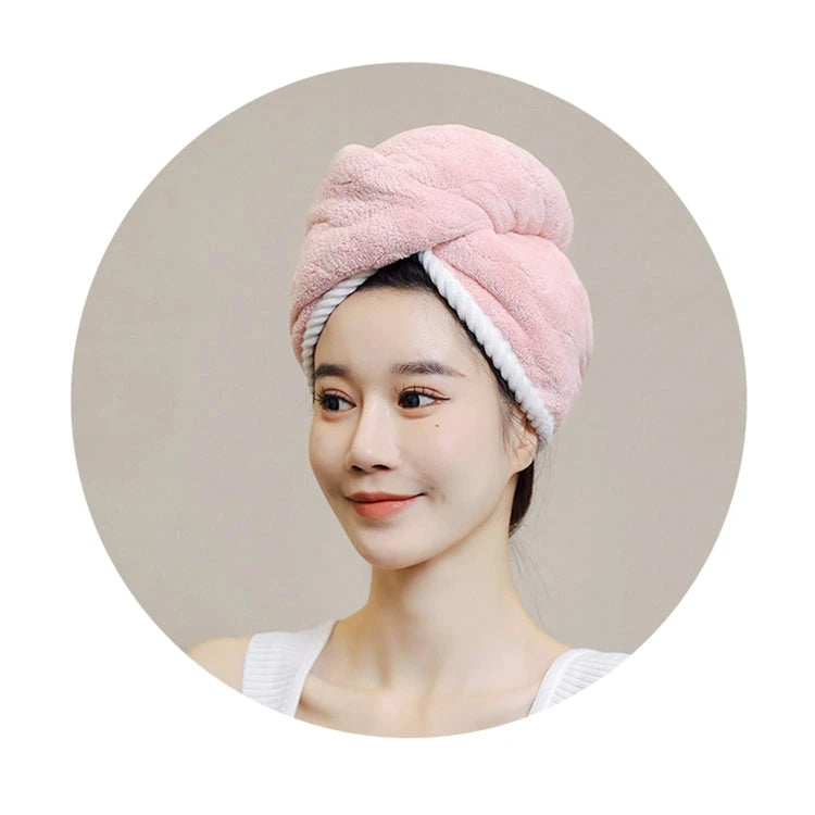 Super Absorbent Quick Drying Hair Dryer Hat & Towel