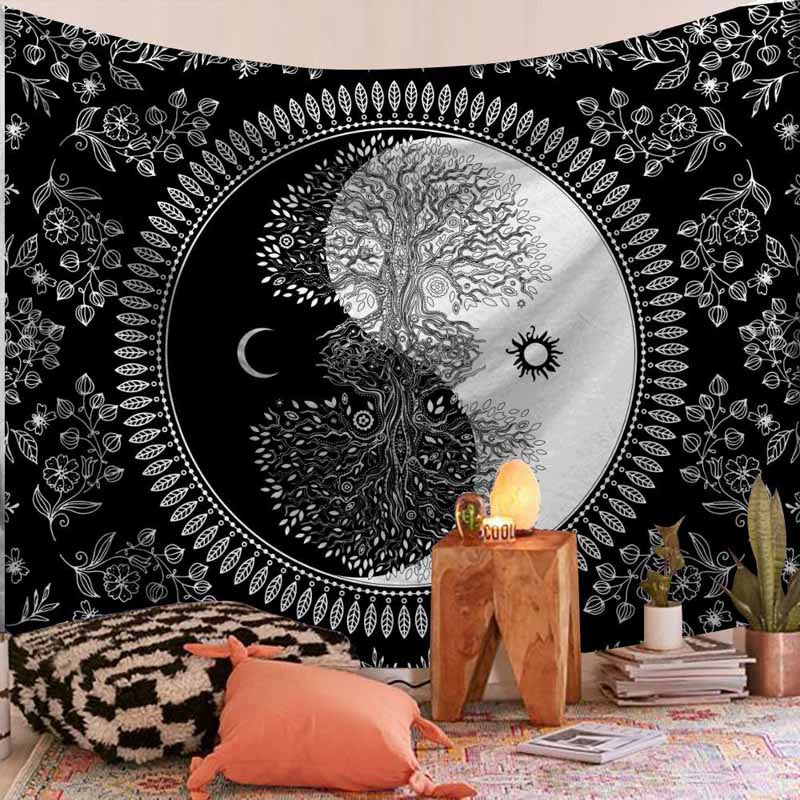 Colorful Mandala Bliss - Decorative Hanging Tapestry