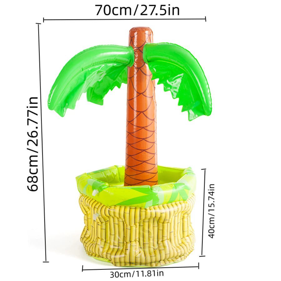 Cactus Cooler Portable Palm Tree Inflatable Ice Bucket Product Description