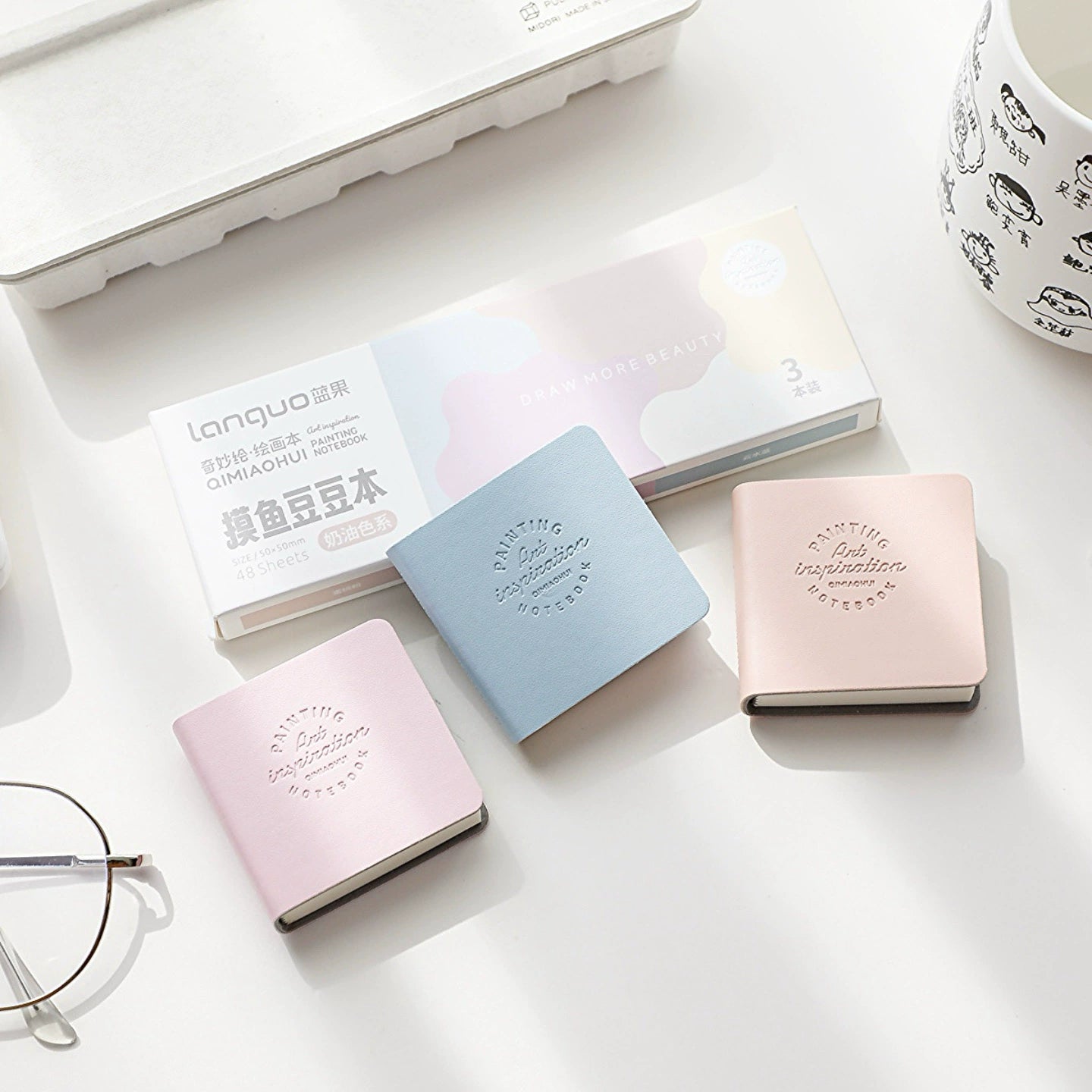 Ultra Mini Pastel Diary | Cute and Luxurious Pocket-Sized Journal for Daily Notes