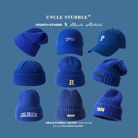 Klein Blue Knit Hat and Accessory Set