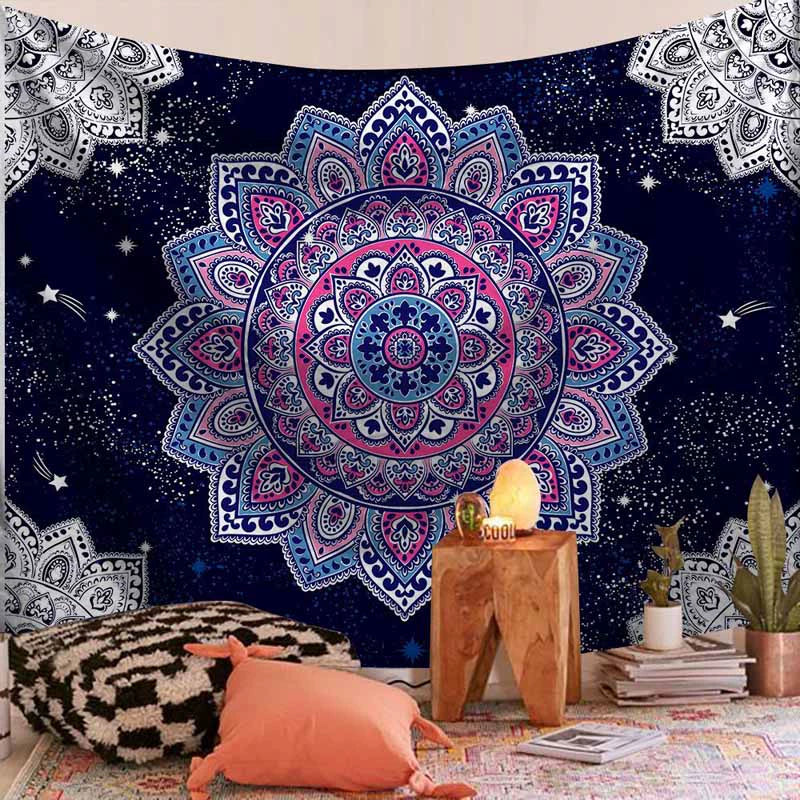 Colorful Mandala Bliss - Decorative Hanging Tapestry