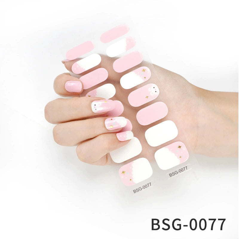 Semicured Gel Nail Sticker Kit