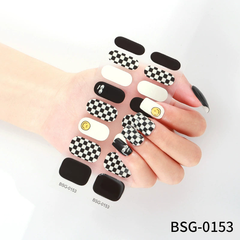 Semicured Gel Nail Sticker Kit