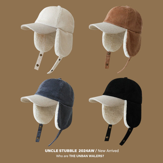 Velvet Riding Ear Protector Flight Cap