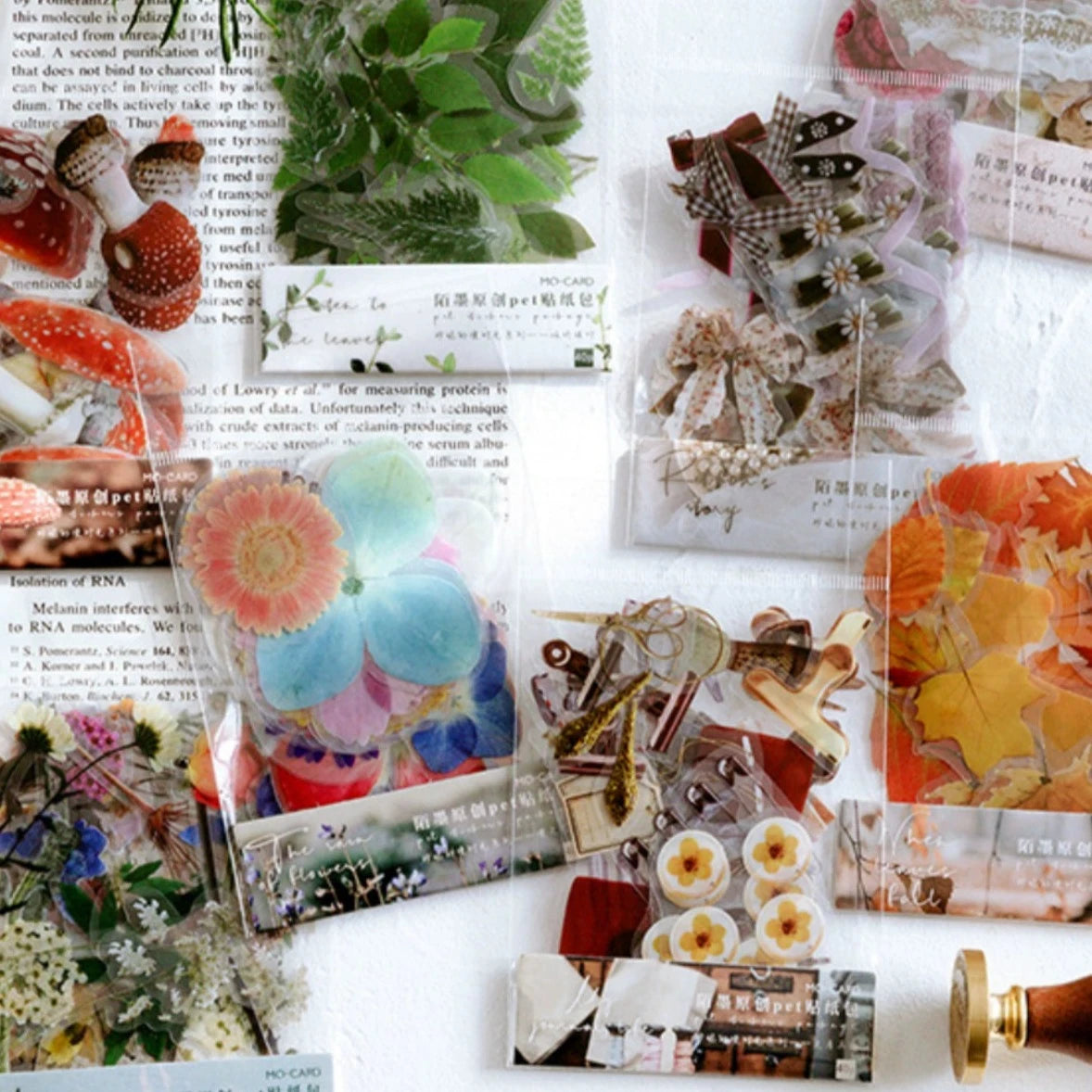 Captivating Pressed Flower Sticker Pack: Elevate Your Creativity with Nature's Beauty