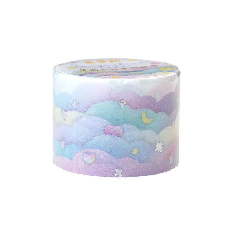 Dream Pastel Alien Washi Tape - Whimsical DIY Stationery Supplies