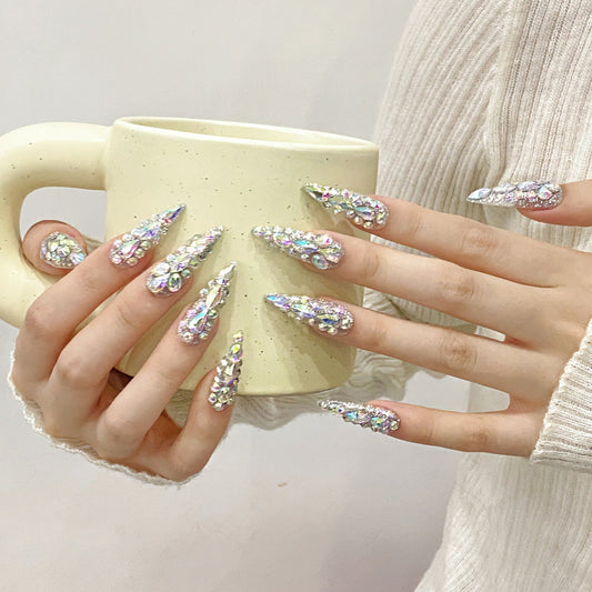 Cleopatra Diamond Burst Nail Art