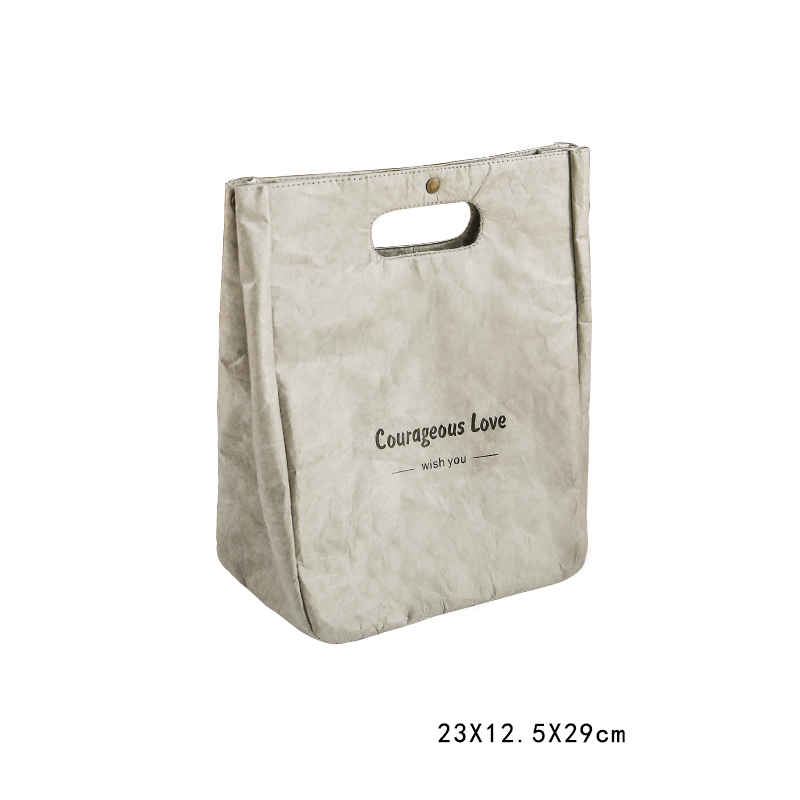 Retro DuPont Paper Insulated Lunch Box Bag - Waterproof Bento Bag