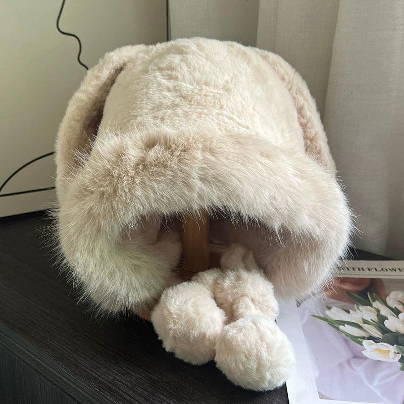 Cute Bunny Ears Plush Hat