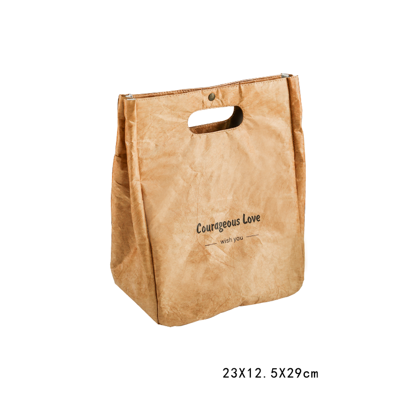 Retro DuPont Paper Insulated Lunch Box Bag - Waterproof Bento Bag