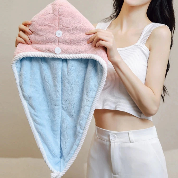 Super Absorbent Quick Drying Hair Dryer Hat & Towel