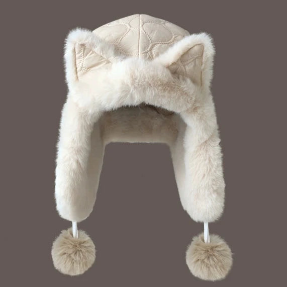 Cute Fox Ears Plush Hat