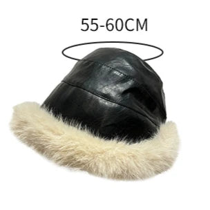 PU Leather Fisherman Hat