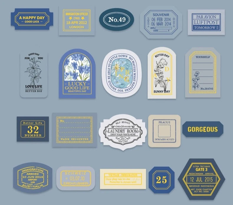 Vintage Stationery Essentials- Elevate Your Creative Expressions with Timeless Sticker Accents