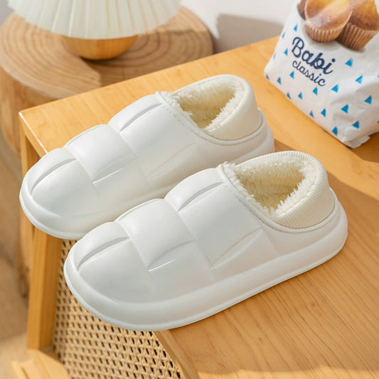 Waterproof Fleece Cotton Slippers for Women