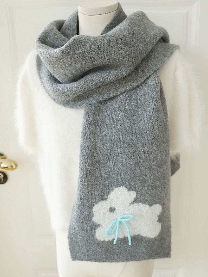 Super Beautiful Handmade Bow Winter Limited Warm Scarf