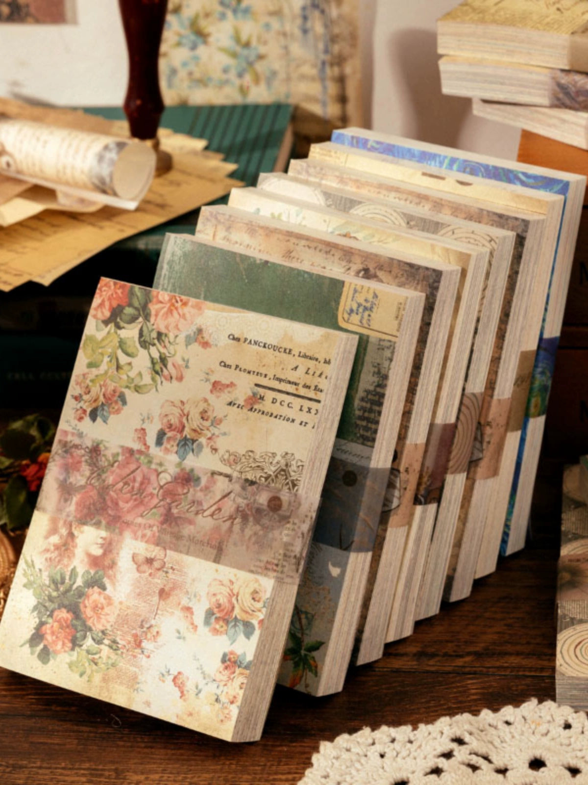 Vintage Mosaic - Artfully Crafted Paper Sheets for Endless Creativity