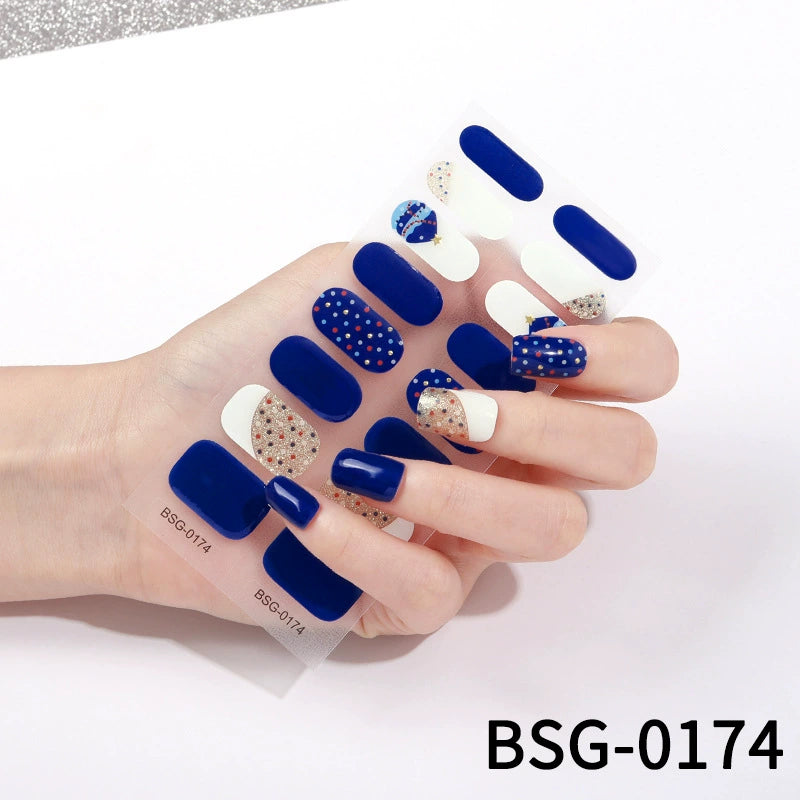 Semicured Gel Nail Sticker Kit