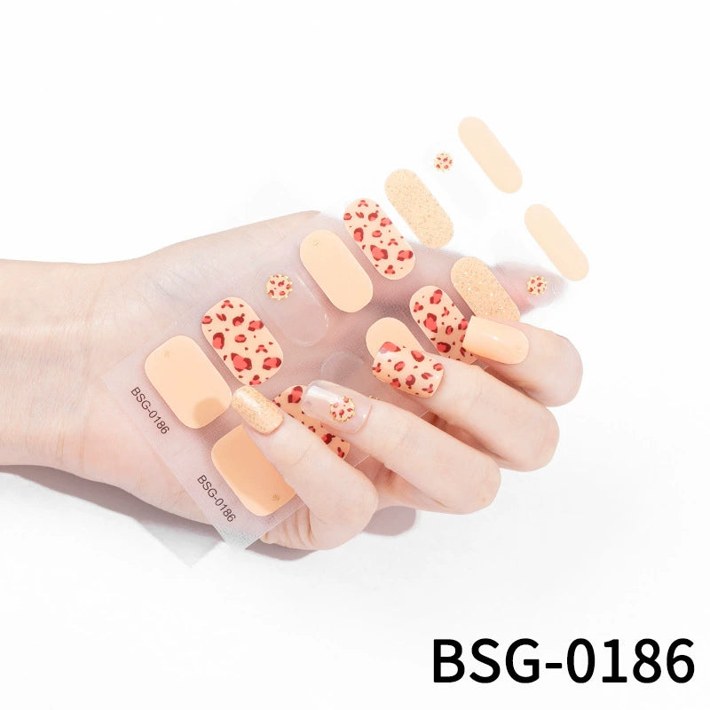 Semicured Gel Nail Sticker Kit