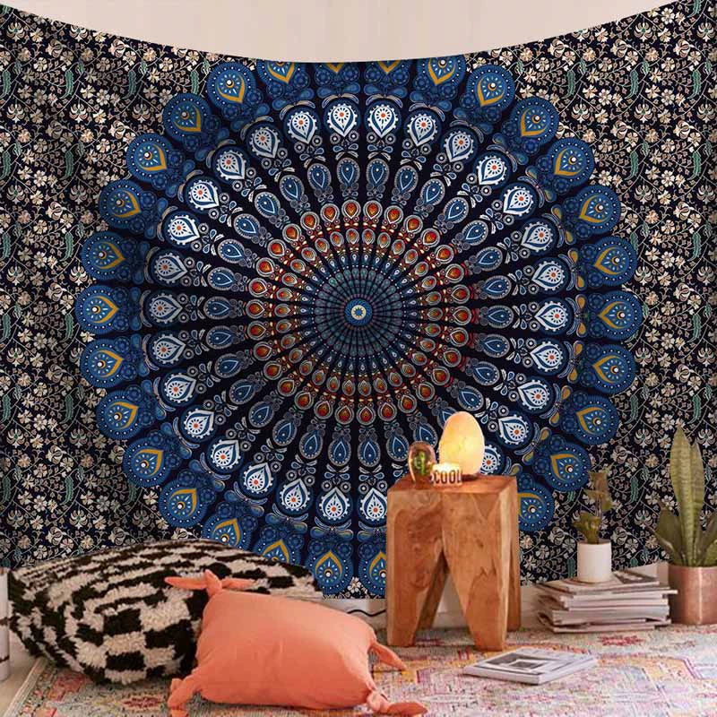 Colorful Mandala Bliss - Decorative Hanging Tapestry