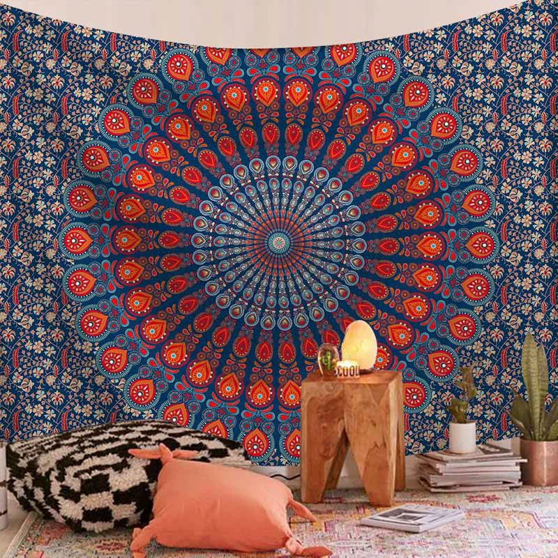 Colorful Mandala Bliss - Decorative Hanging Tapestry