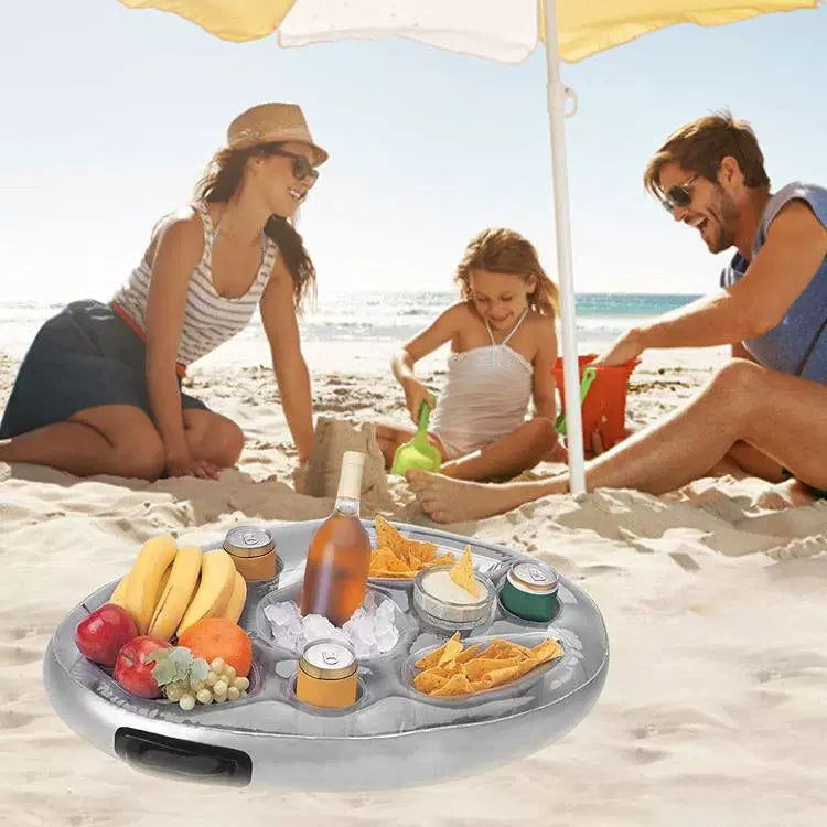 Inflatable Water Floating Tray - Ultimate Poolside Drink Holder