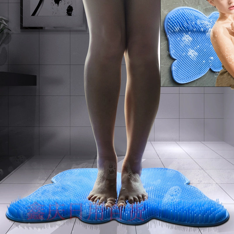 Silicone Back Scrubber & Bath Brush with Suction Cups