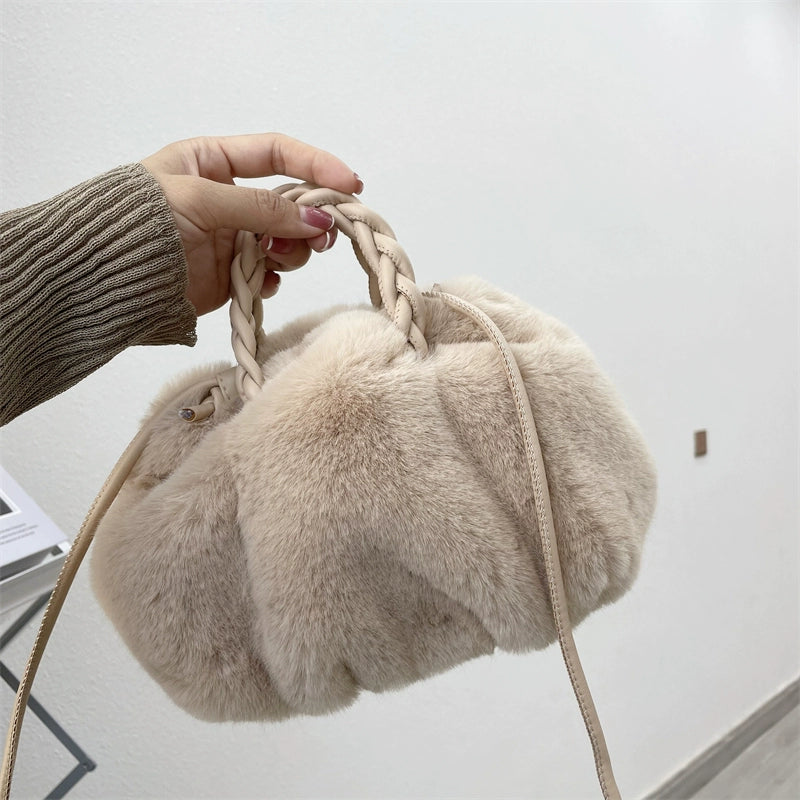 Plush Pumpkin Crossbody Bag