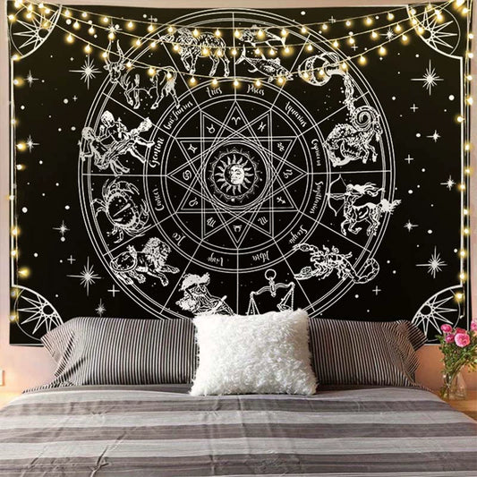 Mystic Zodiac - Dark Series Hanging Tapestry