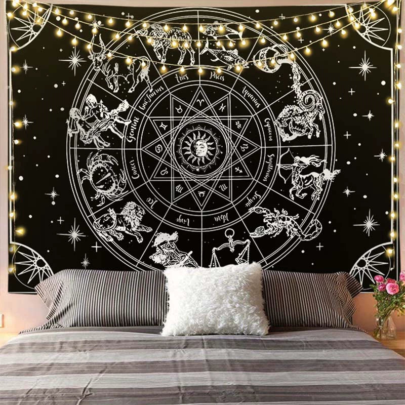 Mystic Zodiac - Dark Series Hanging Tapestry