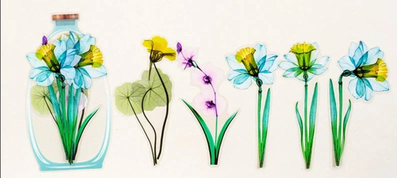 Captivating Pressed Flower Sticker Pack: Elevate Your Creativity with Nature's Beauty