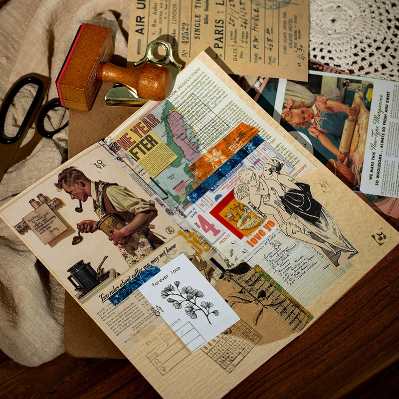 Time Travel Series- Vintage-Inspired Creative Collage Kit for Enchanting Journeys