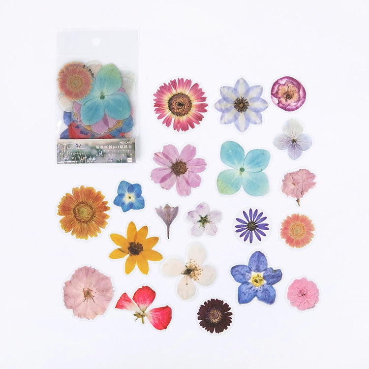 Captivating Pressed Flower Sticker Pack: Elevate Your Creativity with Nature's Beauty