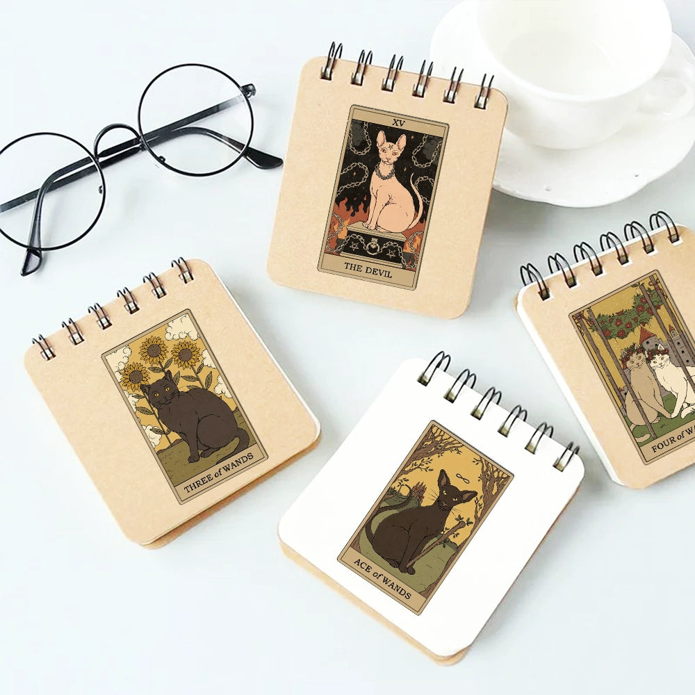 Retro Cat Tarot - Waterproof Sticker Set