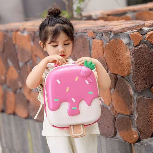 Cute Cartoon Ice Cream Backpack for Kindergarten Girls - Back to School Collection