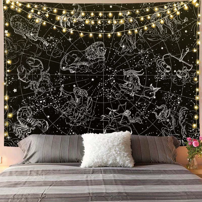 Mystic Zodiac - Dark Series Hanging Tapestry