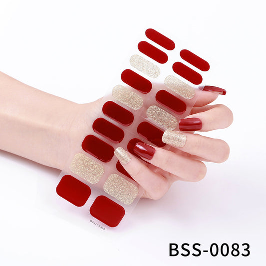 UV Semi-Curing Gel Nail Stickers