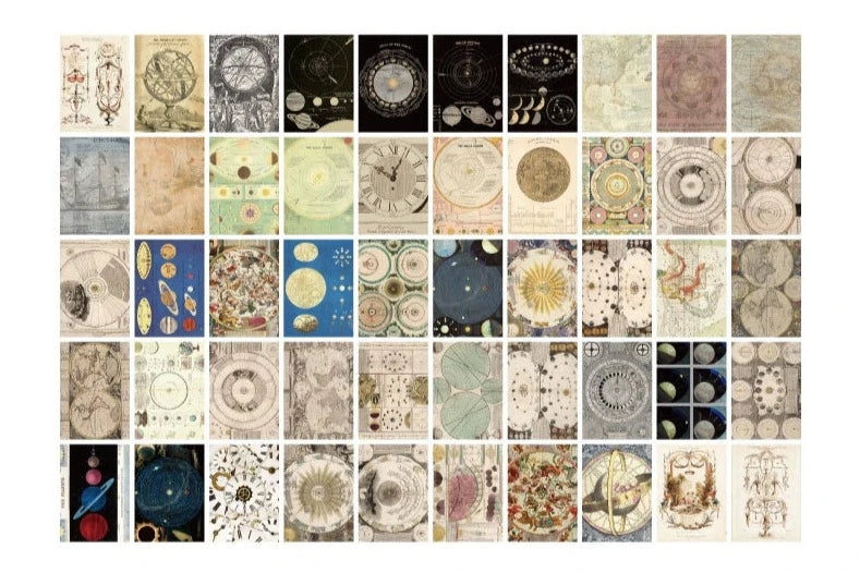 Vintage Mosaic - Artfully Crafted Paper Sheets for Endless Creativity